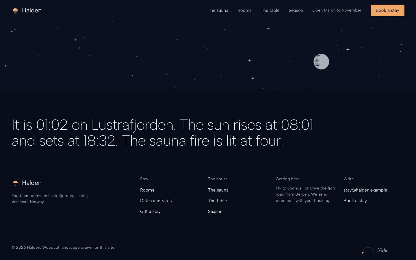 Halden, screen 8 of 8