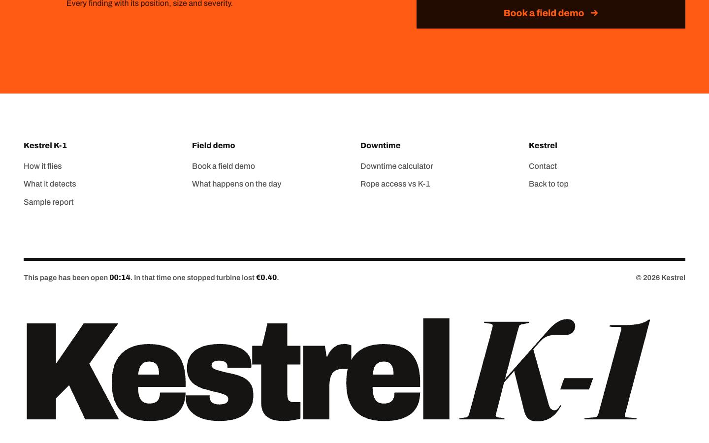 Kestrel K-1, screen 8 of 8