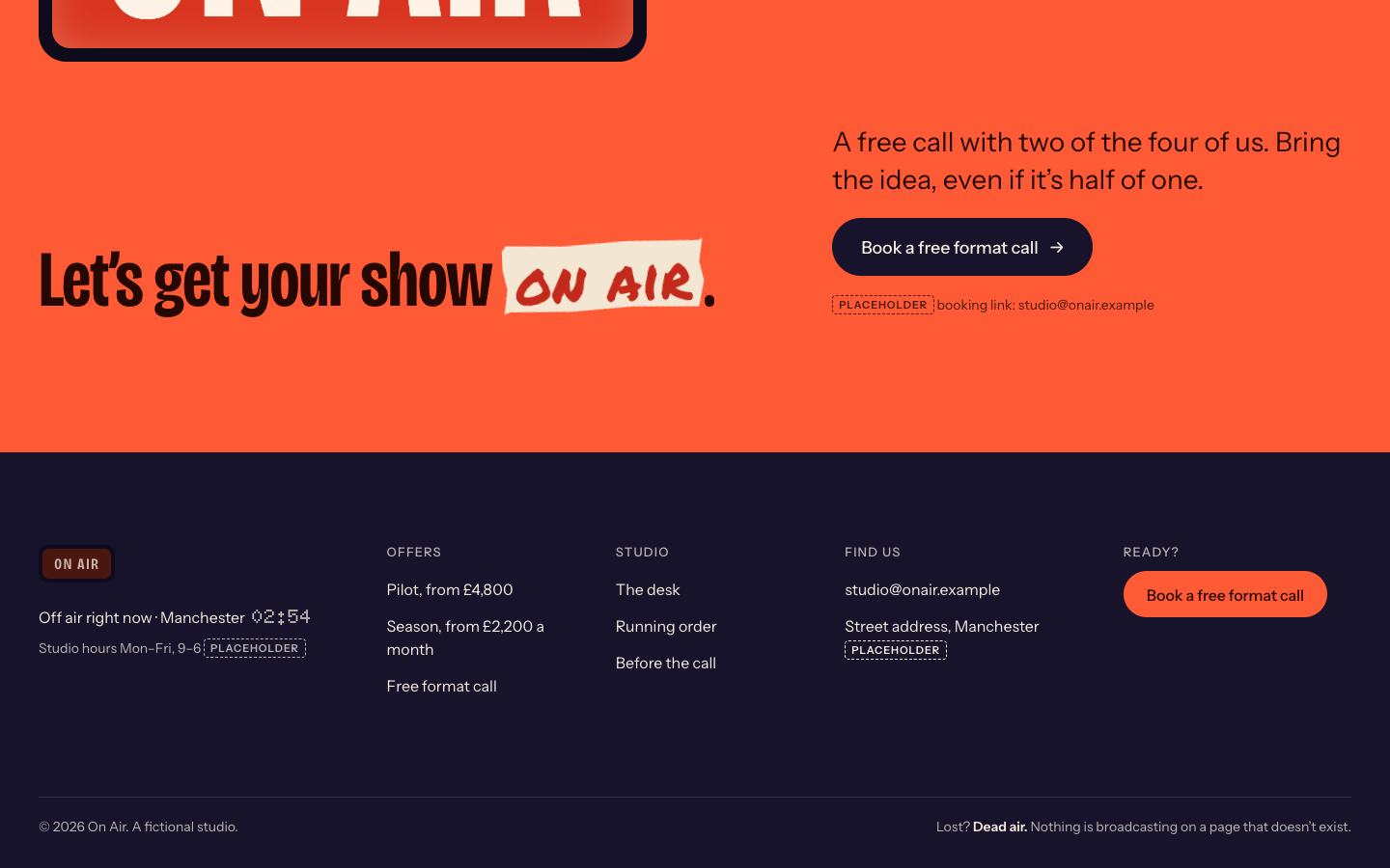On Air, screen 8 of 8