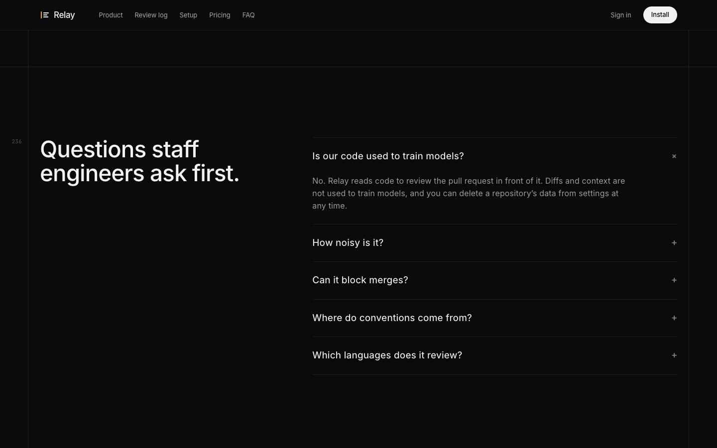 Relay, screen 7 of 8
